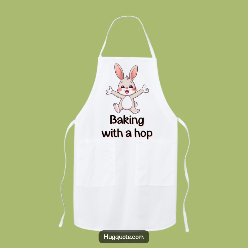 Funny Bunny Embrace Apron: Cook with Cheerful Hugs and Humor!