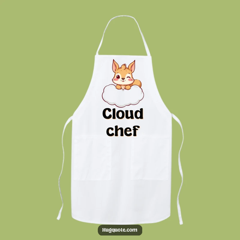 Funny Squirrel Hug Cloud Apron: Cook with Curiosity and Charm, Great Kitchen Gift