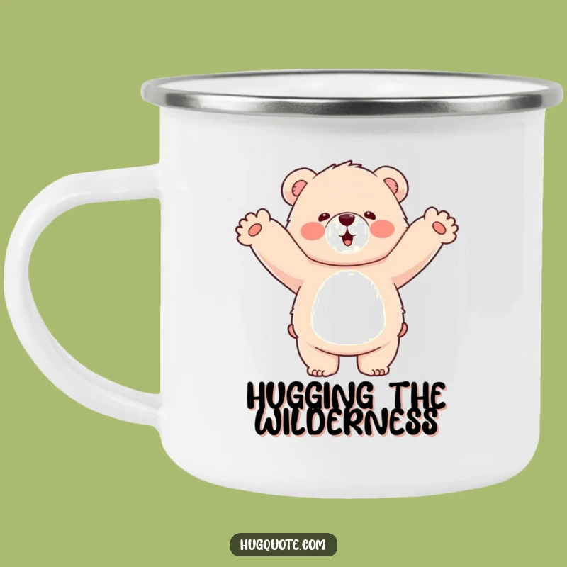 Funny Bear Hug Camping Mug: Fluffy Bear Loves Air - Adventure Humor!