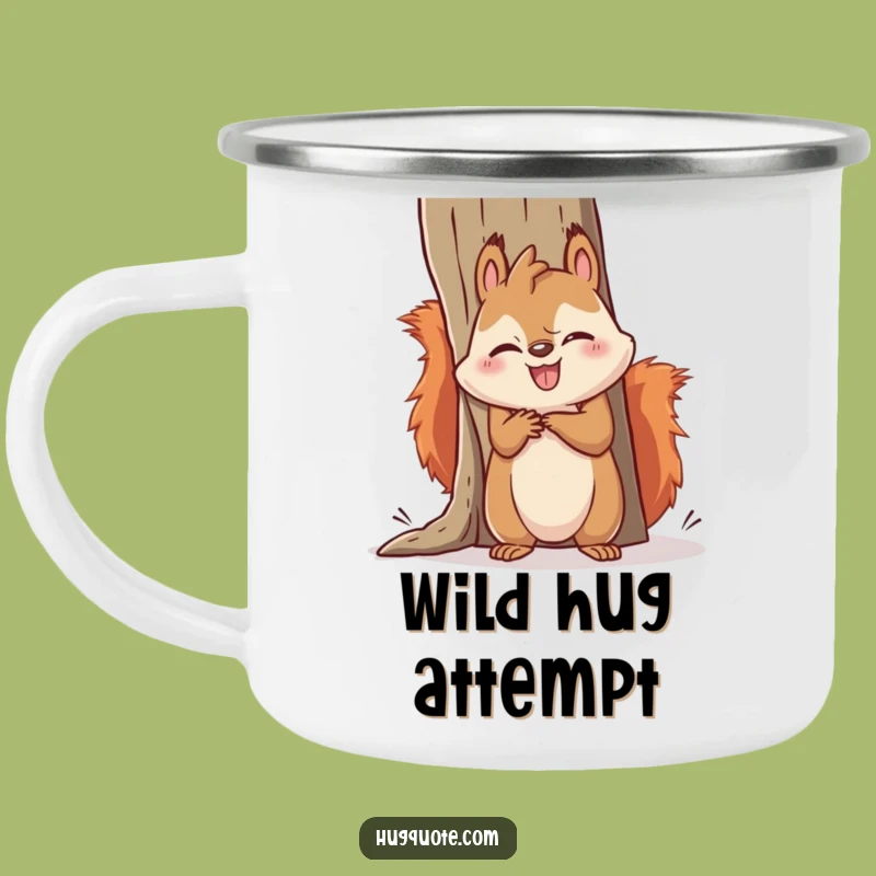 Funny Kawaii Squirrel Hugging Struggle Camping Mug - Outdoor Humor Gift