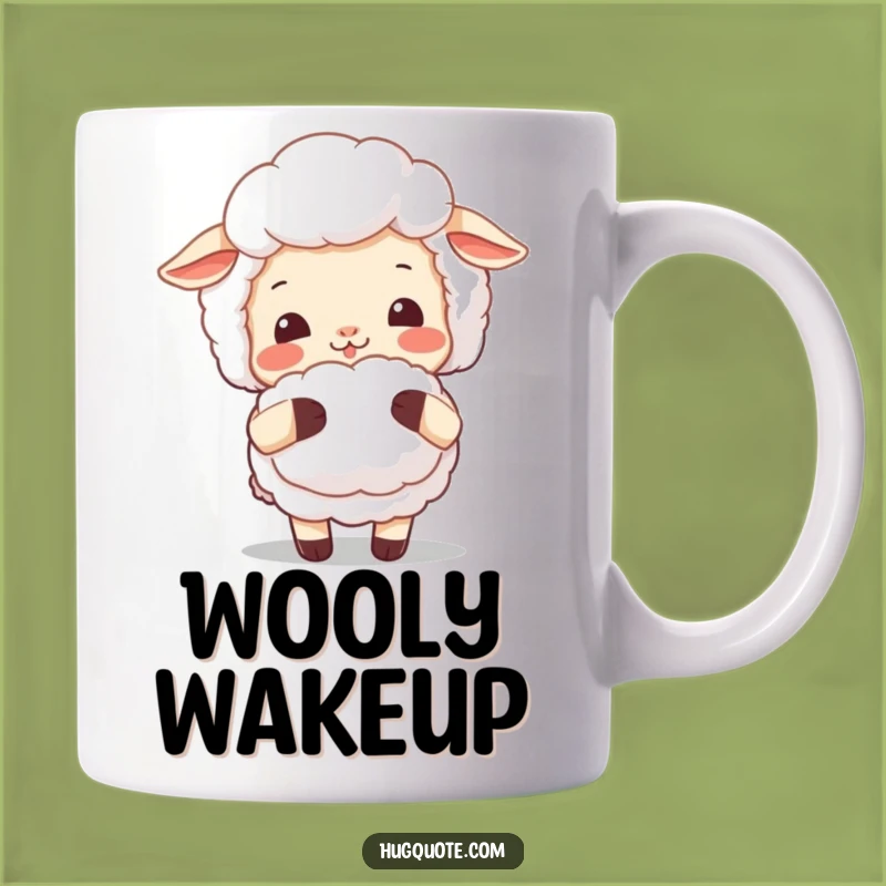 Funny Sheep Hug Mug: Cozy Comfort, Adorable Fluffy Friend, Perfect Gift for Sheep Lovers