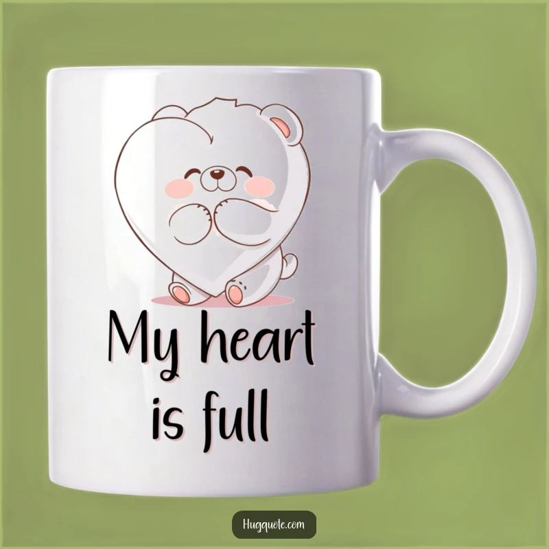 Funny Bear Marshmallow Heart Hug Mug: A Sweet and Hilarious Gift for Anyone!