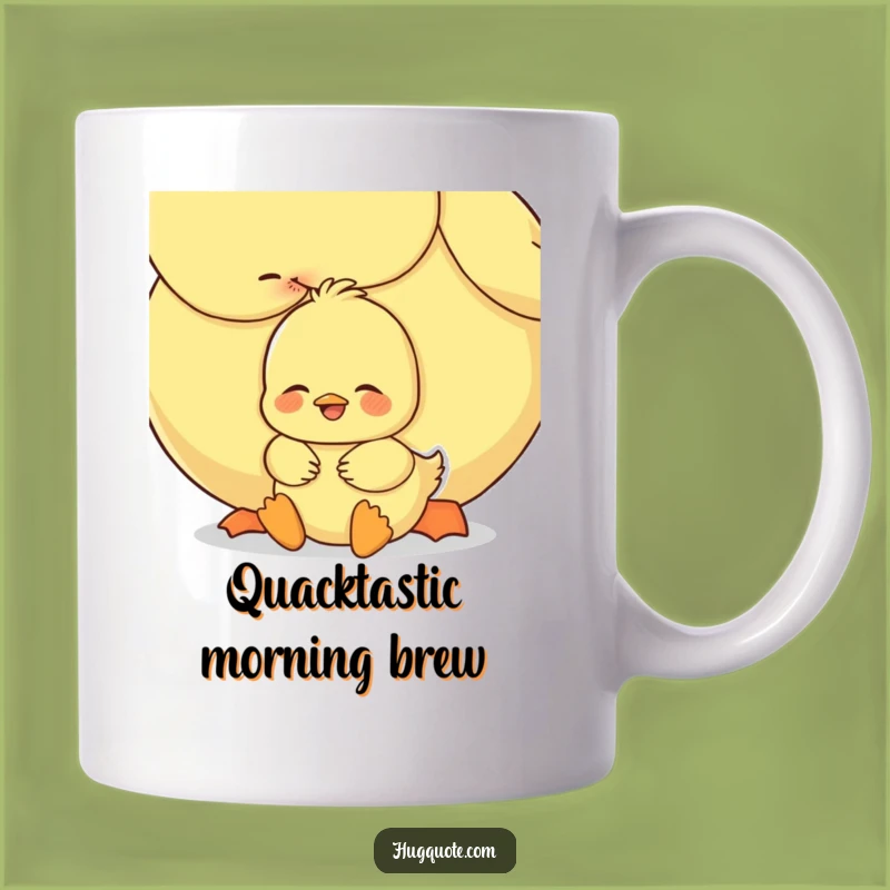 Funny Duckling Hug Mug: Adorable Embrace, Sweet Comforting Gift for Family Lovers