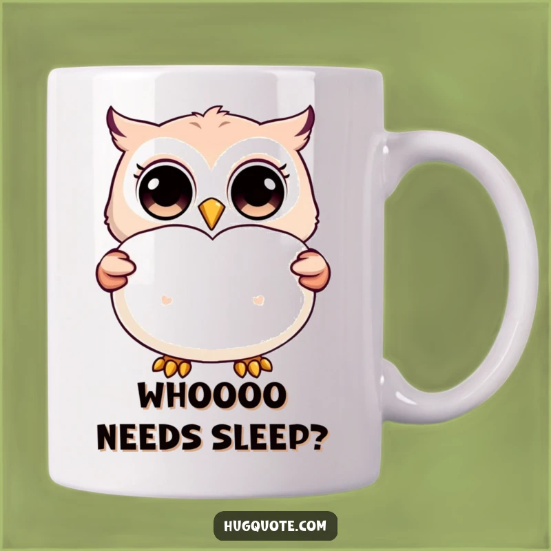 Funny Owl Pillow Mug: Wise Character Offers Cozy Comfort, Great Gift