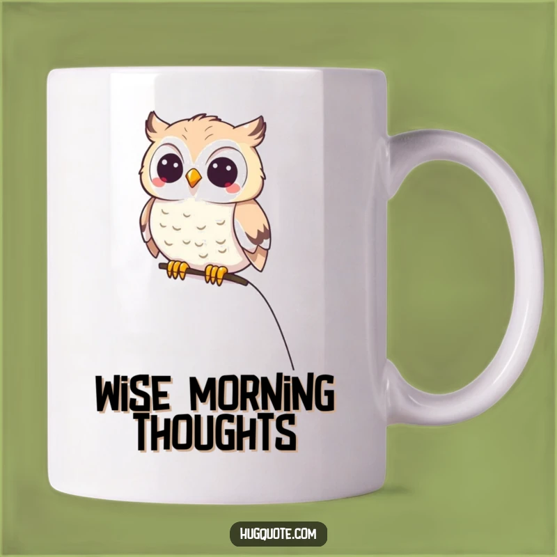 Funny Owl on Shoulder Mug: A Wise and Humorous Companion