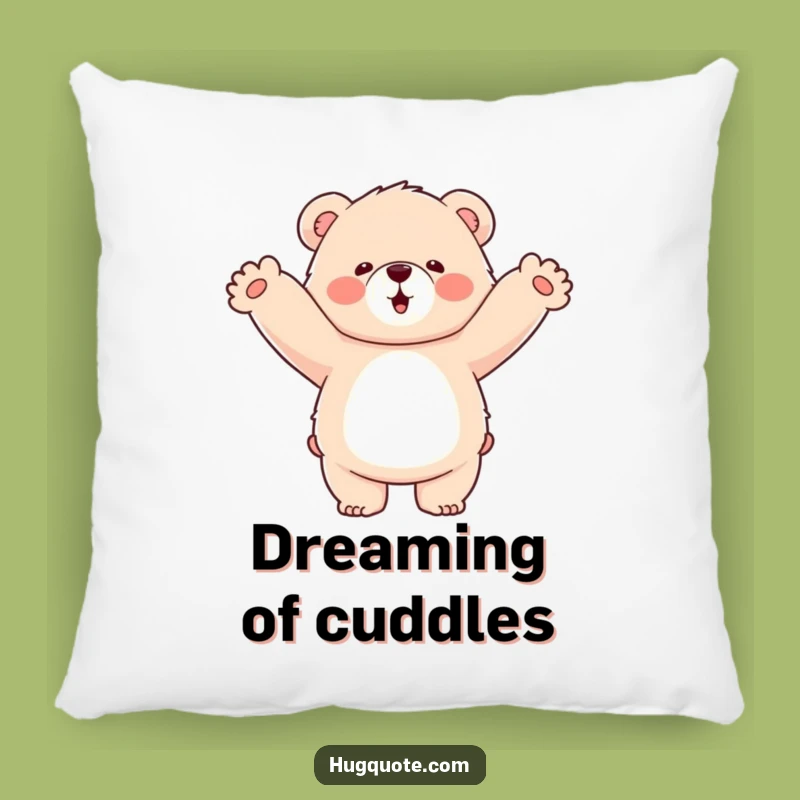 Funny Bear Hug Pillow: Soft Fluffy Bear Hugs Air - Comfy & Comedic!