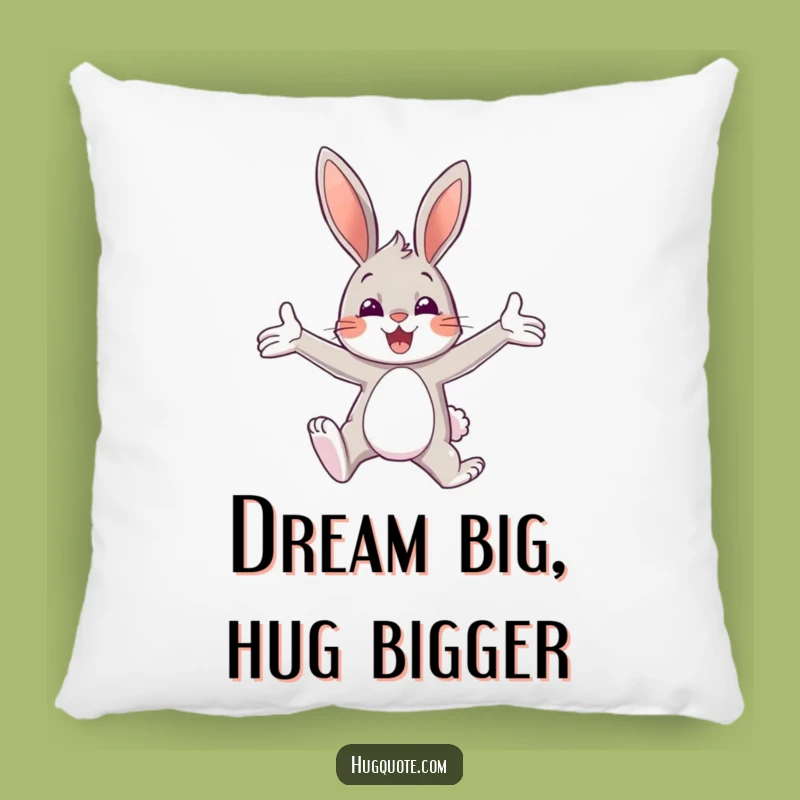 Funny Bunny Embrace Pillow: Cozy Comfort with a Cheerful Hug!