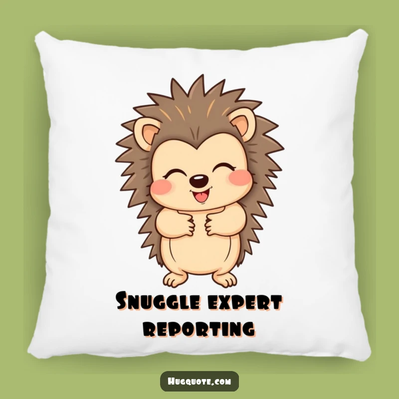 Funny Hedgehog Pillow: Soft & Cozy Hugs from a Cheerful Character