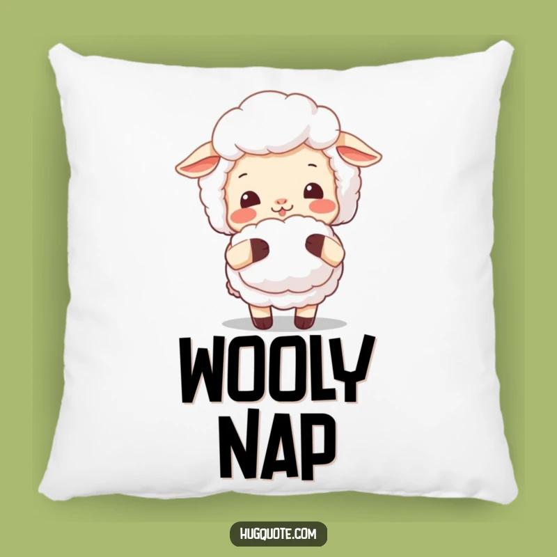 Funny Sheep Hug Pillow: Snuggle Up with Fluffy Comfort, Cozy Gift Accent