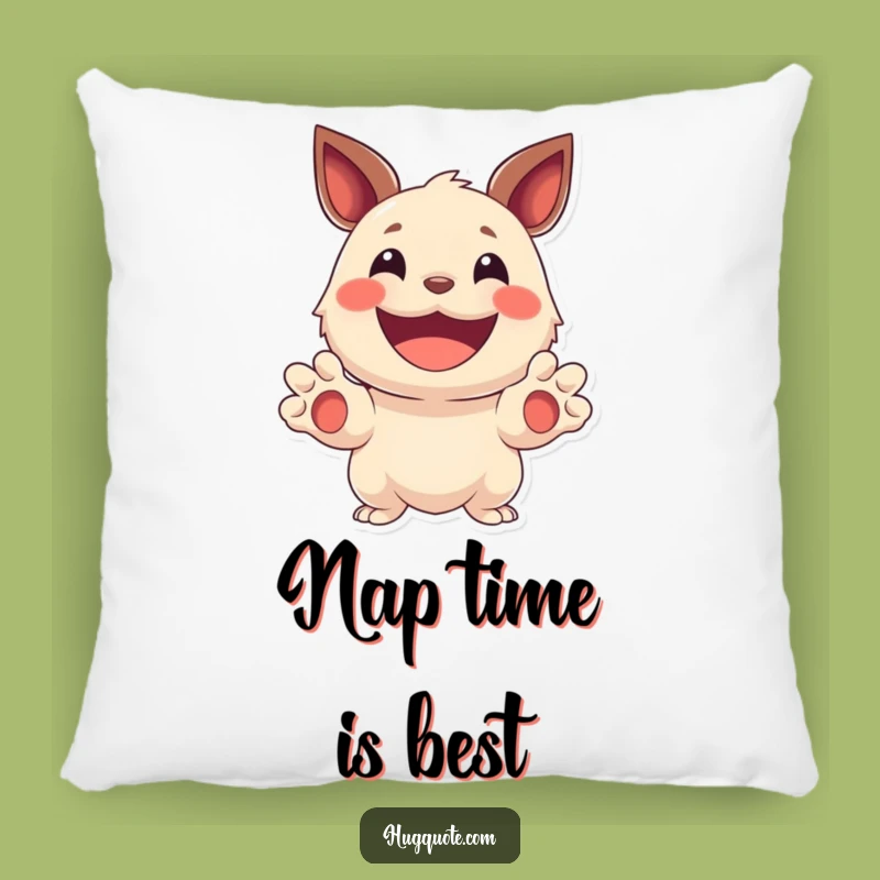 Soft Funny Creature Paws Pillow: Huggable Comfort with a Joyful, Smiling Face