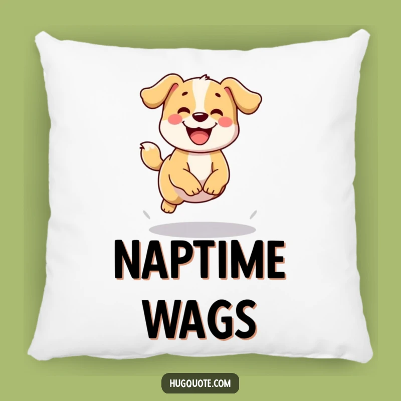 Funny Dog Jump Pillow: Soft Pup Wags Tail - Comfy & Cheerful!