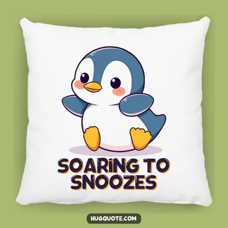 Soft Funny Penguin Belly Slide Pillow: Comfy Cartoon Accent Gift