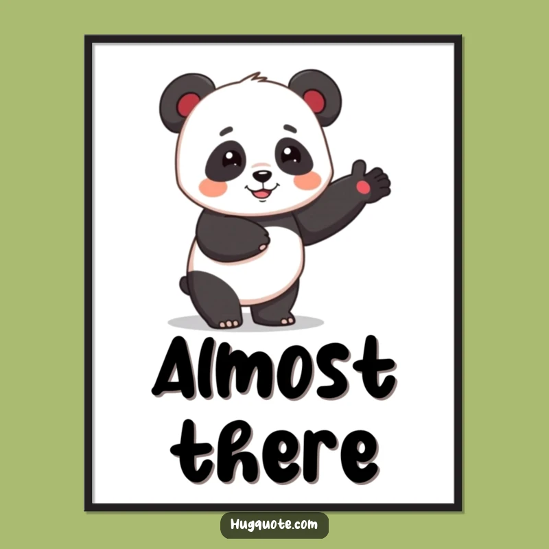 Printable Funny Panda Hug Art: Instant Cartoon Cuteness Gift