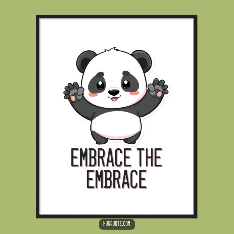 Funny Determined Panda Squeeze Digital Art - Hilarious Wall Decor