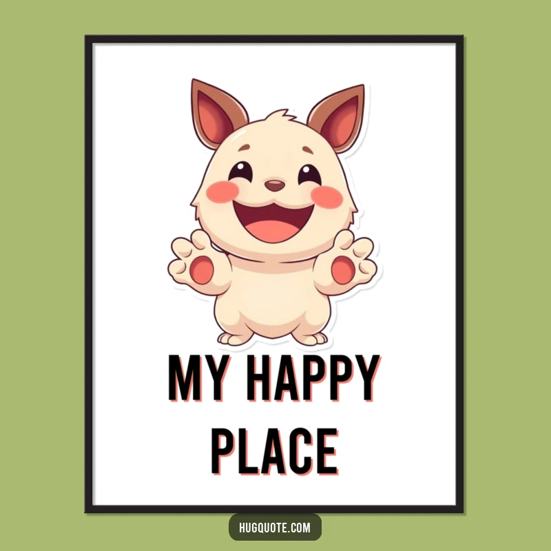 Printable Funny Creature Paws Art: Instant Joy with a Welcoming, Smiling Design