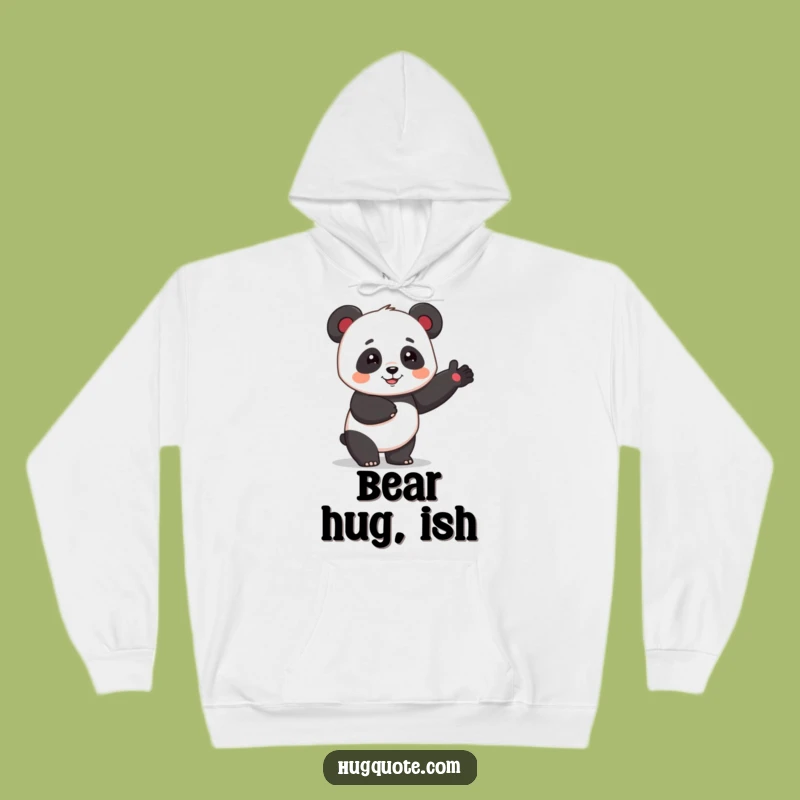 Cozy Funny Panda Hug Hoodie: Warm Cartoon Comfort Gift
