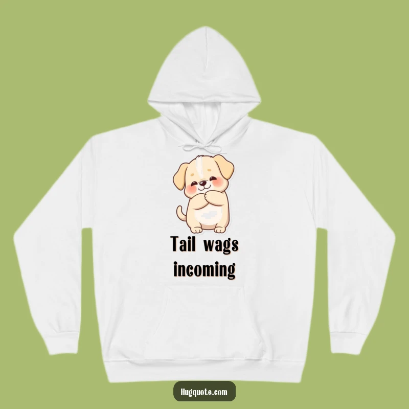 Funny Puppy Love Hoodie, Cozy Dog Character Sweatshirt for Happy Days