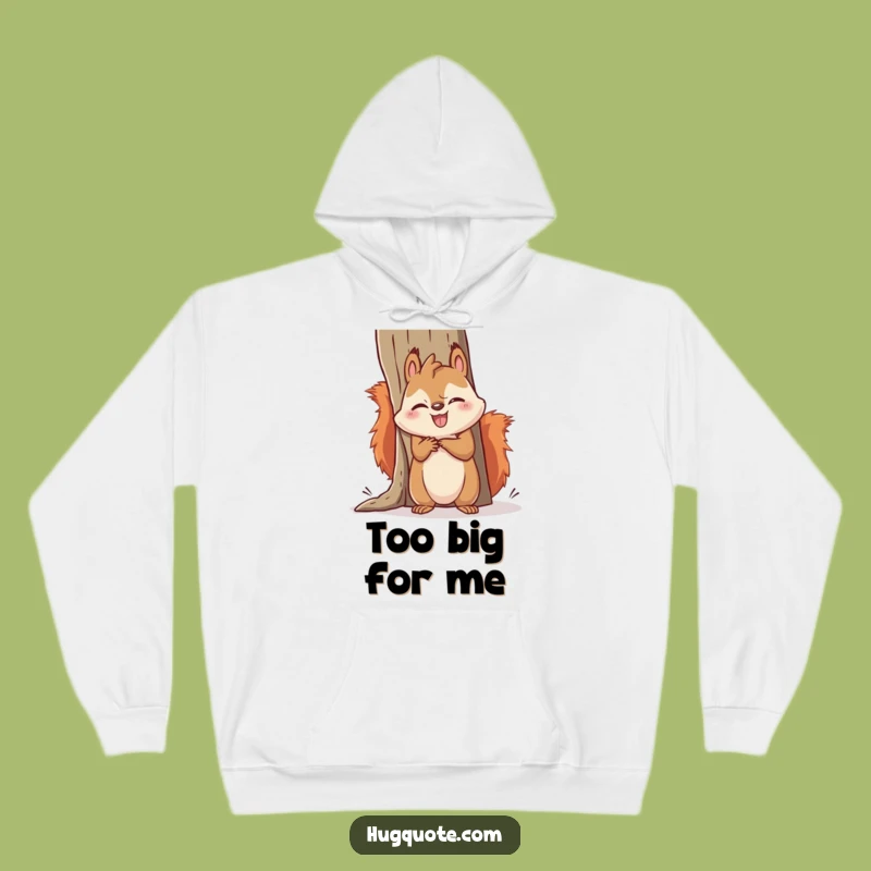 Funny Kawaii Squirrel Struggle Hoodie - Warm & Comical Animal Cozy Gift