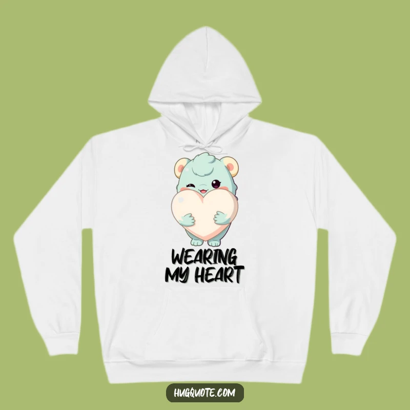 Cozy Funny Creature Heart Hoodie: Warm Hugs and Love for Chilly Days