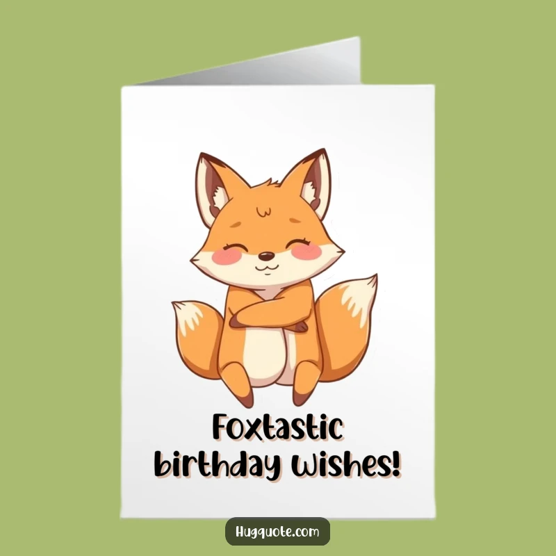 Free Printable Fox Hug Birthday Card - Zesty DIY Downloadable Gift