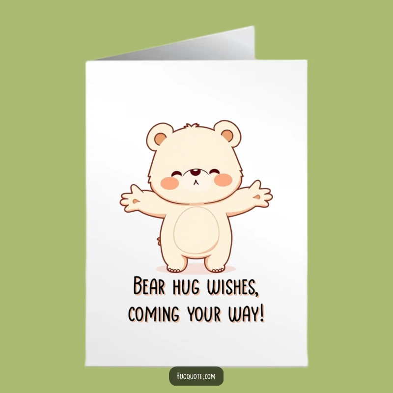 Free Printable Funny Bear Hug Birthday Card - Adorable DIY Downloadable Gift