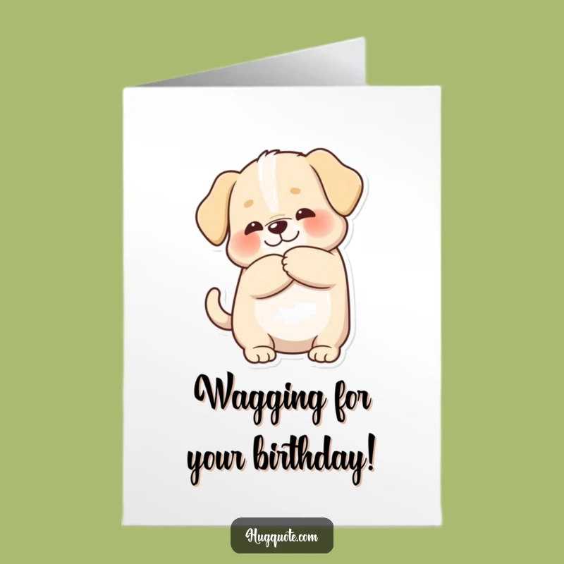 Free Printable Puppy Hug Birthday Card - Fun DIY Downloadable Gift