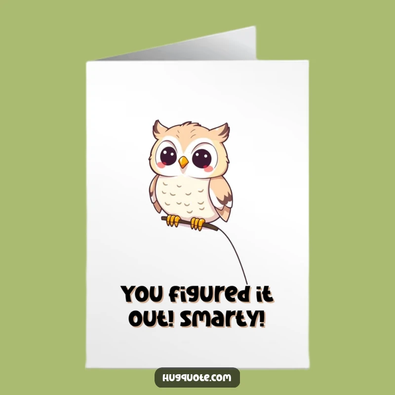 Free Printable Owl Congrats Card: Perched with Pride for Your Big Win