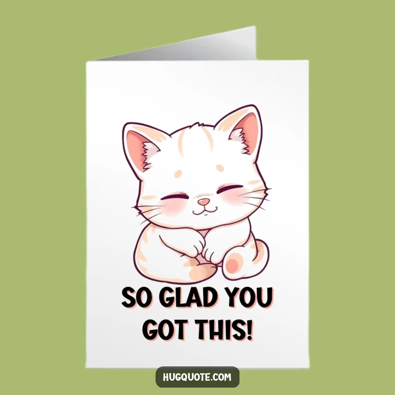 Free Printable Congrats Card: Kitten Embrace - Sweet Celebration Art