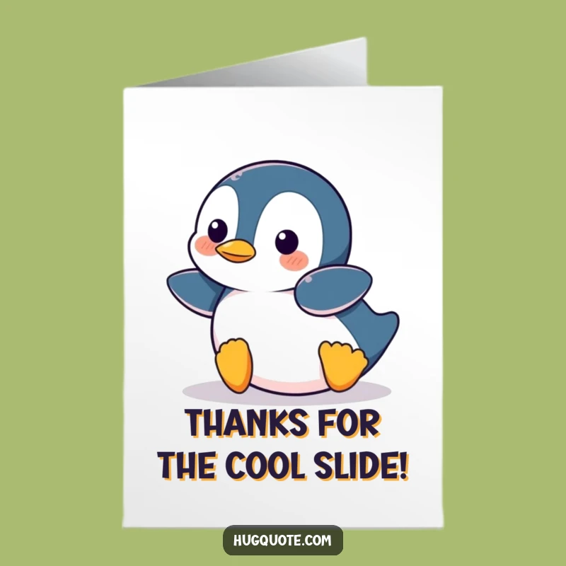 Free Printable Penguin Thank You Card - Adorable & Hilarious Downloadable Gift