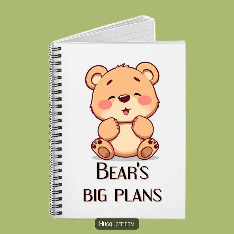 Funny Bear Hug Notebook: Jot Down Thoughts with a Cub's Tender Touch
