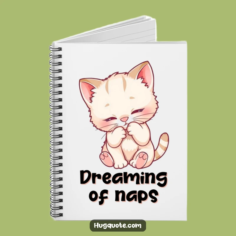 Funny Kitten Nuzzle Notebook, Cute Cat Character Journal for Sweet Notes