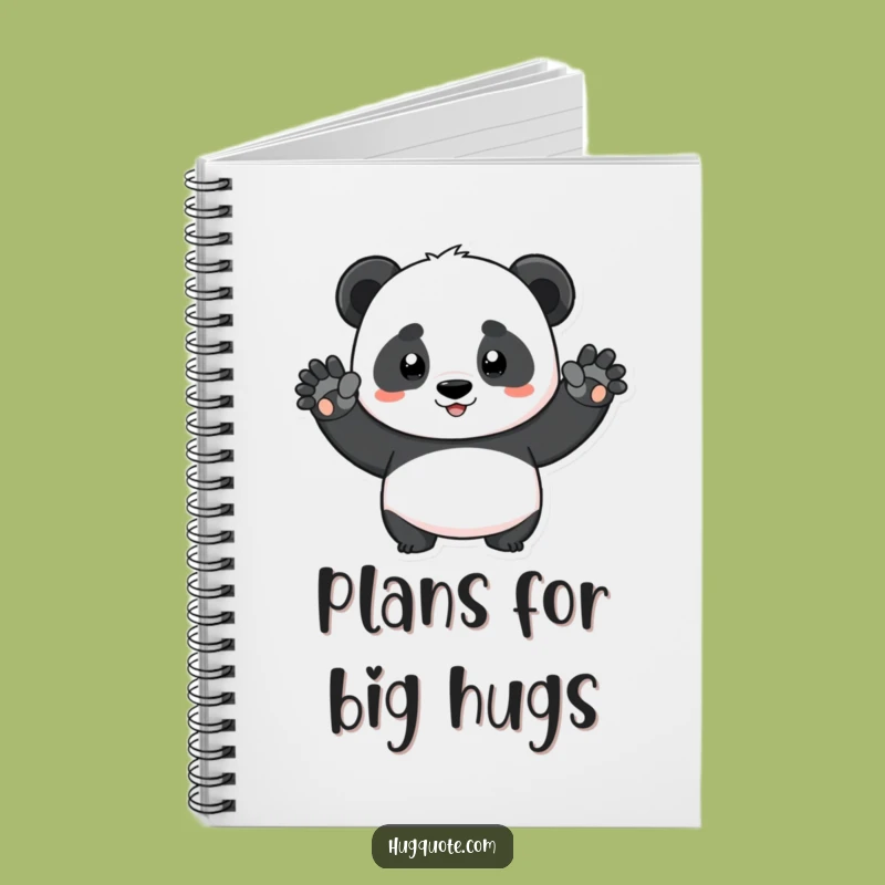 Funny Determined Panda Squeeze Notebook - Perfect for Big Ideas & Notes