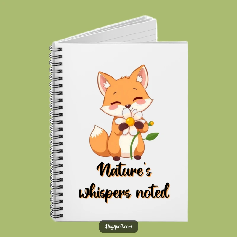 Funny Fox Flower Hug Notebook: Jot Down Nature's Funny Ideas!