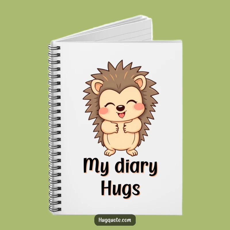 Funny Hedgehog Notebook: Cheerful Hugster for Creative Ideas