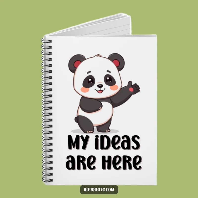 Funny Panda Hug Notebook: Jot Down Sweet Thoughts Gift