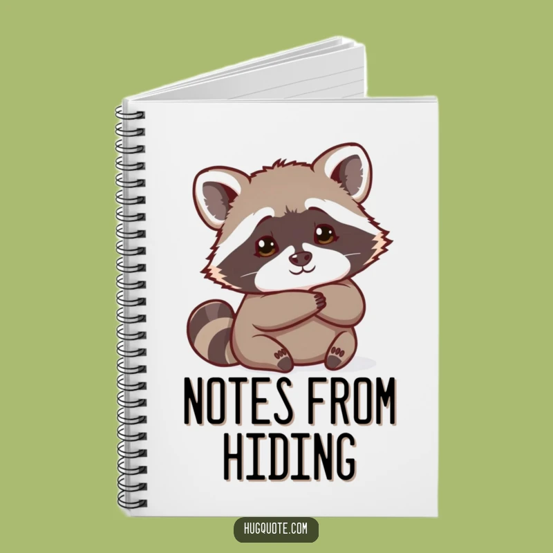 Funny Raccoon Notebook: Jot Down Secrets with a Curious Hug