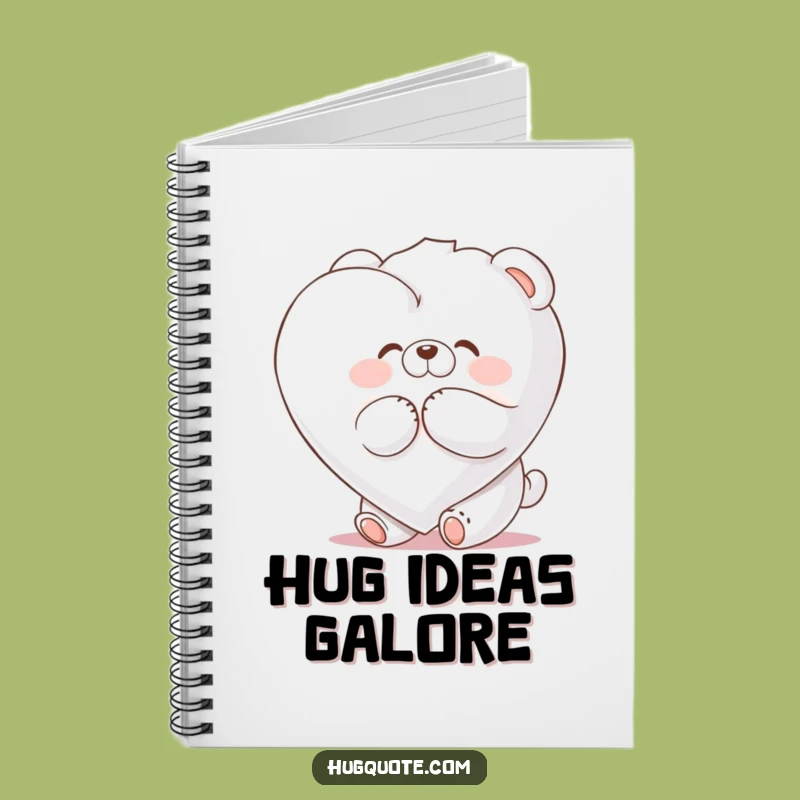 Funny Bear Marshmallow Heart Hug Notebook: Jot Down Fun Ideas with Humor!