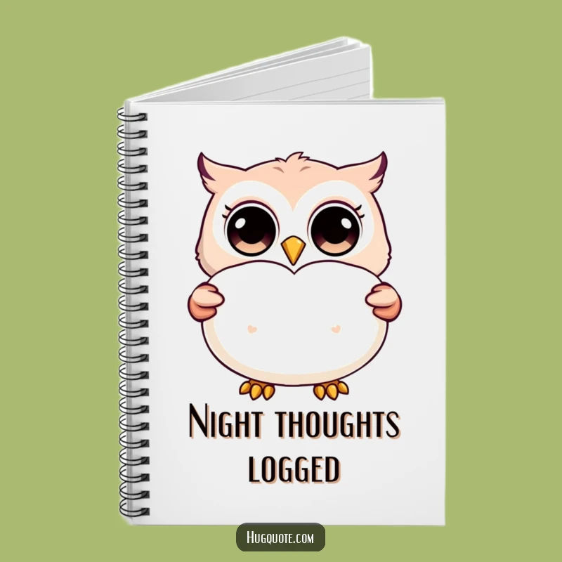 Funny Owl Pillow Notebook: Jot Down Ideas with Cozy Wisdom