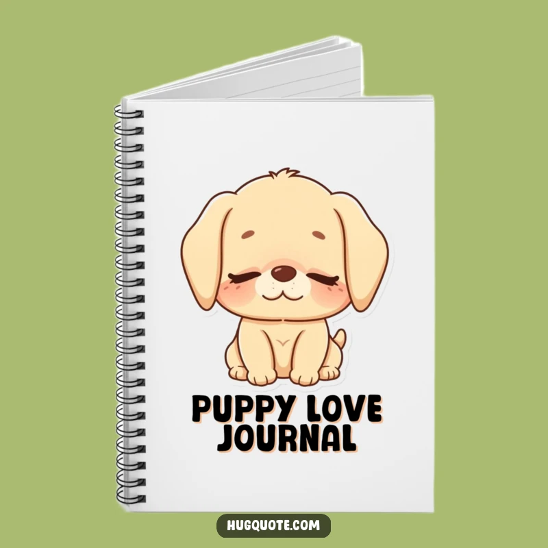 Funny Puppy Nuzzle Notebook: Jot Down Sweet Thoughts with Love!