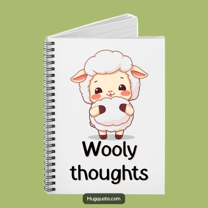 Funny Sheep Hug Notebook: Jot Down Cozy Thoughts, Perfect Stationery Gift