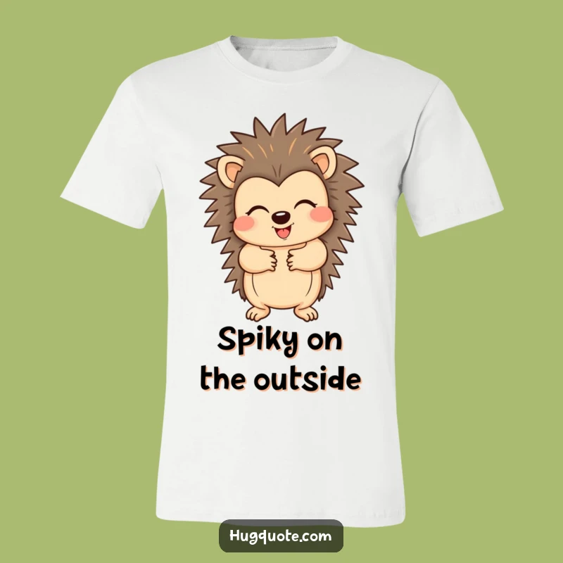 Funny Hedgehog T-Shirt: Wearable Hugs from a Cheerful Character Design