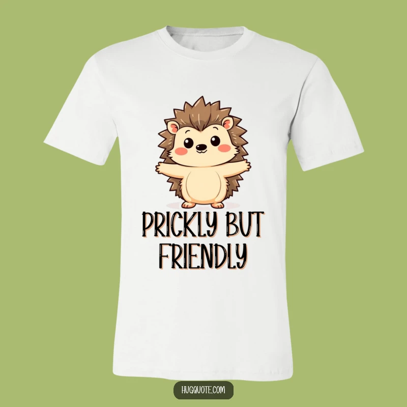 Funny Kawaii Hedgehog Hug T-Shirt - Cute Animal Tee Gift
