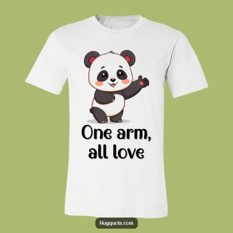 Funny Panda Hug T-Shirt: Comical Cartoon Apparel Gift