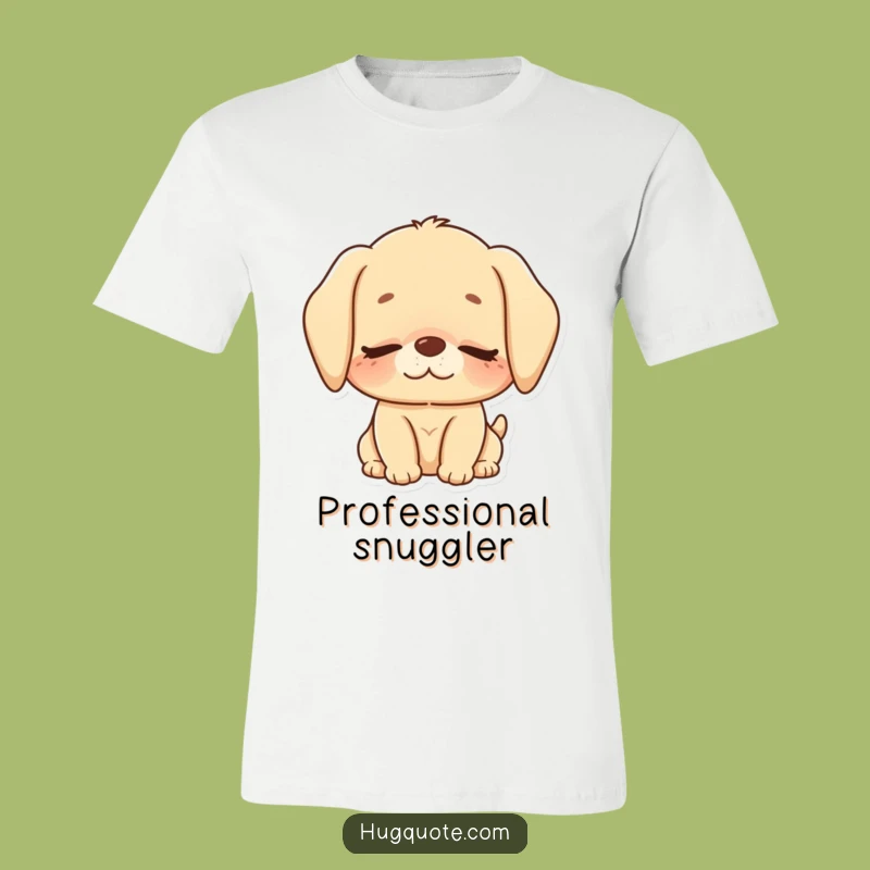 Funny Puppy Nuzzle T-Shirt: Wear the Sweetest Loving Hug!