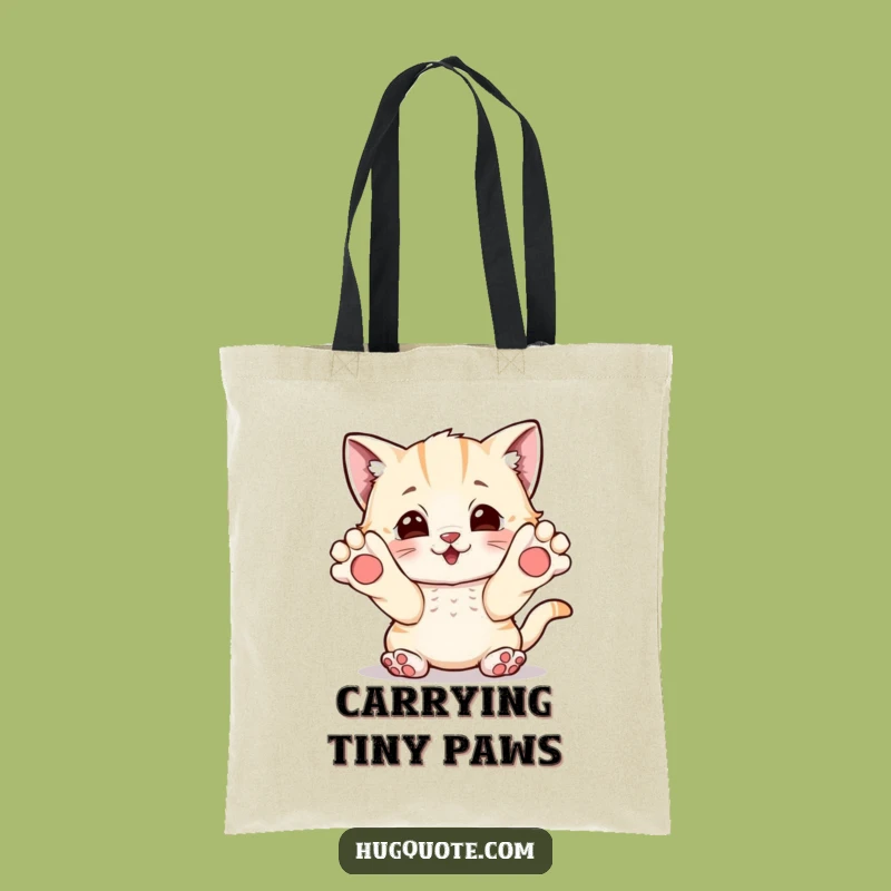 Funny Kitten Hug Tote Bag: Carry Playfulness and Charm Everywhere!