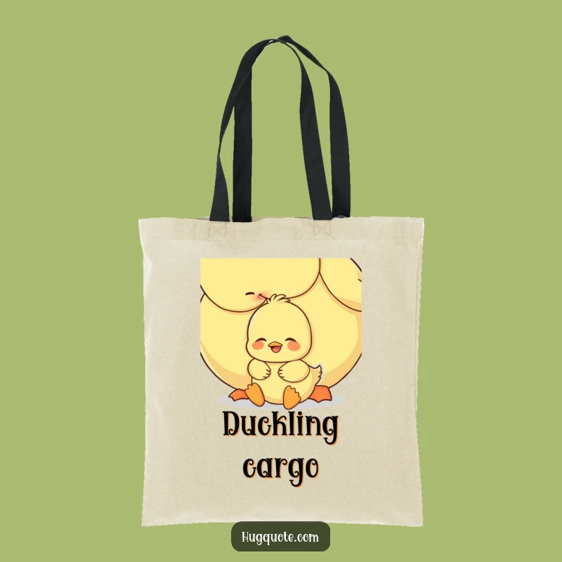 Funny Duckling Hug Tote Bag: Carry Your Essentials with Sweet Style, Eco-Friendly Gift