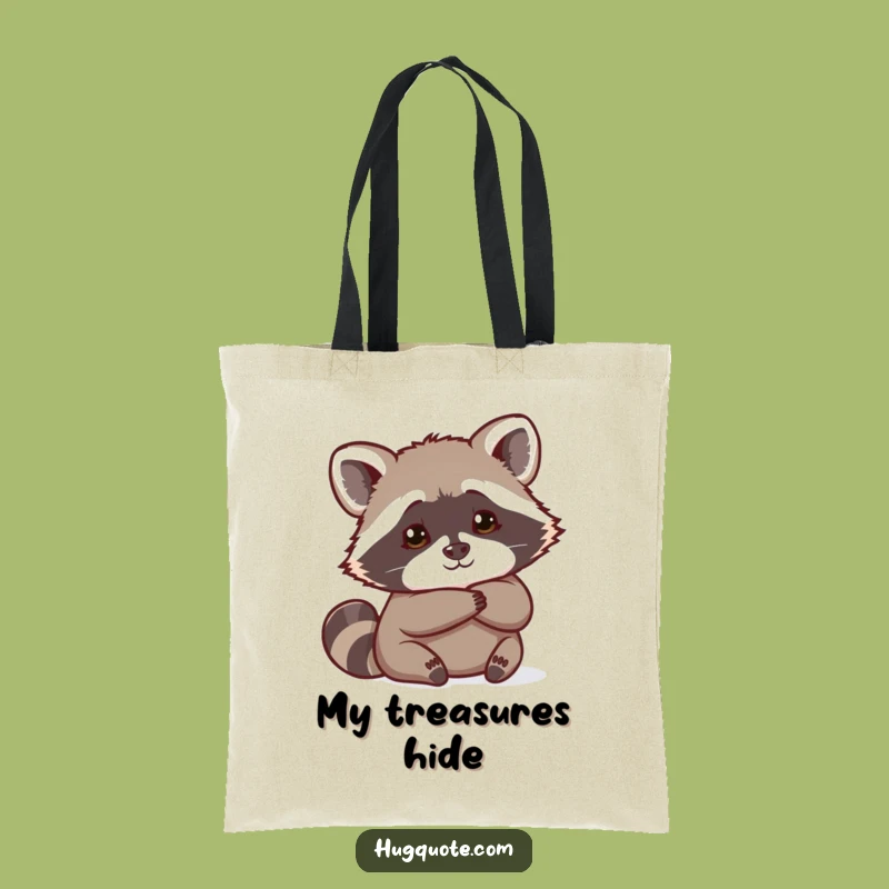 Funny Raccoon Tote Bag: Carry Curiosity and Hidden Hugs